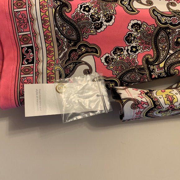 Charter Club 3/4 sleeve size pet/sm floral pattern - Picture 6 of 6